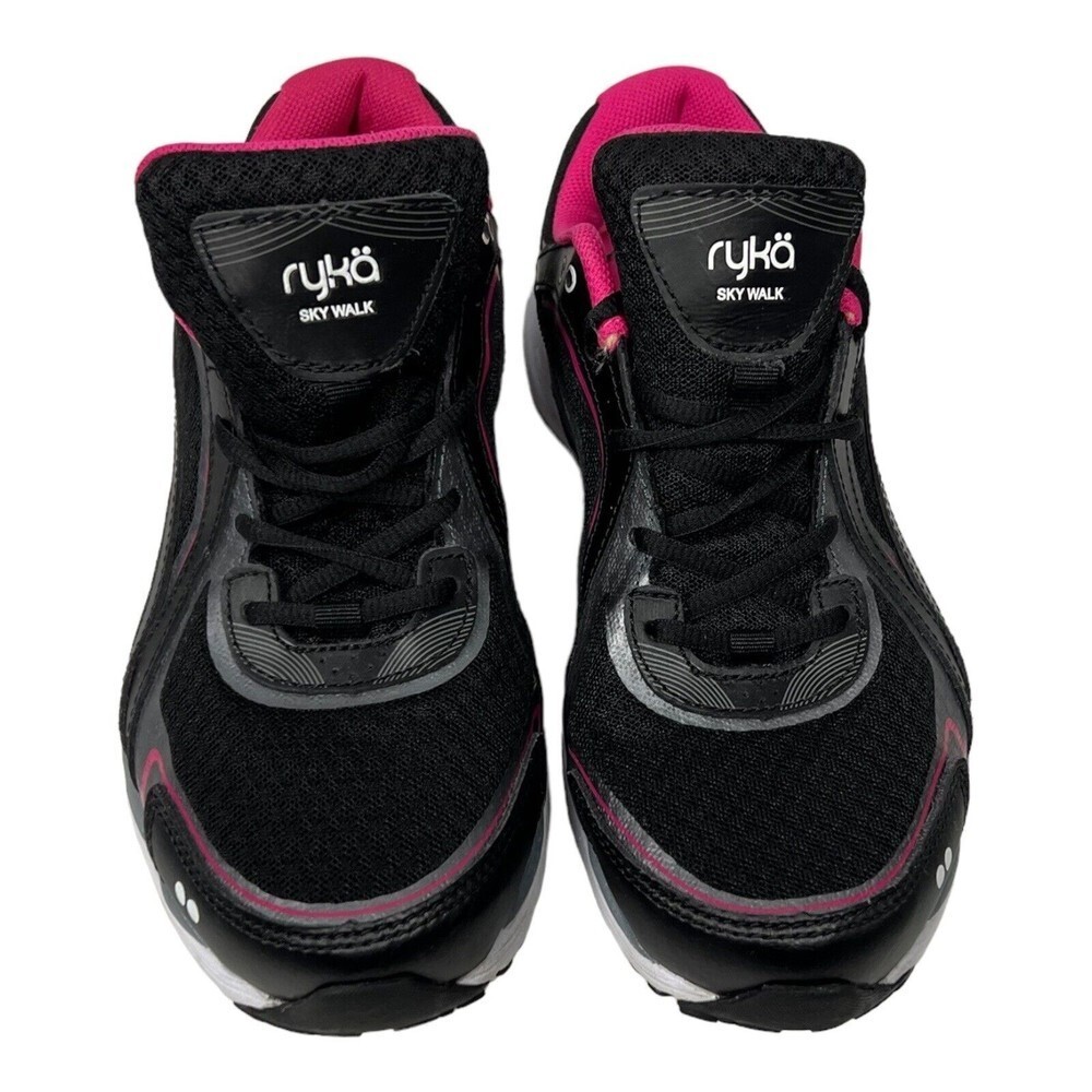 Ryka Sky Walk  Women's Shoes Size 9.5 Black Pink Memory Foam